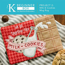 Load image into Gallery viewer, Kimberbell Beginner Box & Deluxe Scissor Set (35 Pcs) Machine Embroidery & Sewing, 3 Projects, Step-by-Step Instructions, Fabric + Materials, Techniques: Raw Edge Appliqué, Quilting & Satin Stitch