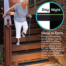Load image into Gallery viewer, S&X Stair Treads Non Slip Tape with Photoluminescent Stripe,Glow in The Dark Anti Slip Tape,High Traction Friction Abrasive Adhesive Tape,Indoor & Outdoor,6 Inch X 24 Inch,5 Pack,Black