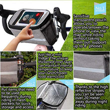 Load image into Gallery viewer, MATTISAM Bike Handlebar Bag, Bike Basket with | Mesh Pocket - Cold & Warm Insulation - Reflective Strap - Touchable Transparent Phone Pouch | Bicycle Front Bag, Bike Pouch for Cycling, Women, Cruisers