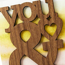 Load image into Gallery viewer, Hallmark Signature Anniversary Card, Love Card (Wooden You & Me)