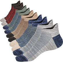 Load image into Gallery viewer, Mens Low Cut Ankle Socks Comfy Mesh Top Non-slid High Grade Socks 4 Seasons 5 Pack Size M:9~12