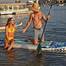 Load image into Gallery viewer, NIXY Newport Paddle Board All Around Inflatable SUP 10'6" x 33” x 6” Ultra-Light Stand Up Paddleboard Built with Dual Layer Woven Drop Stitch Includes Carbon Hybrid Paddle, Pump, Bag & More (Aqua)