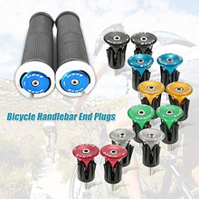 Load image into Gallery viewer, Wake Bar End Plugs Handlebar End Caps Bike Handlebar Plugs for Most Bicycle, Mountain Bike, Road Bike, MTB, BMX (2 Counts, Rubber Sponge Aluminum, Red)