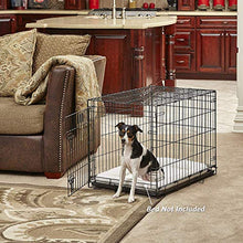 Load image into Gallery viewer, New World 30" Folding Metal Dog Crate, Includes Leak-Proof Plastic Tray; Dog Crate Measures 30L x 19W x 21H Inches, For Medium Dog Breeds