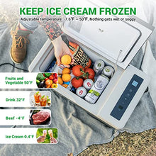 Load image into Gallery viewer, F40C4TMP Portable Refrigerator 20 Quart 12 Volt Freezer (-7.6℉~50℉) 18L Car Fridge With Compressor 110-240V AC For Camping, Truck, RV, Travel, Boat and Home Use