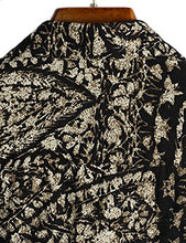 Load image into Gallery viewer, VATPAVE Mens Summer Tropical Shirts Short Sleeve Button Down Aloha Hawaiian Shirts 3X-Large Black