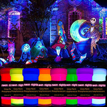 Load image into Gallery viewer, Premium Glow in the Dark Acrylic Paint Set by neon nights – Set of 8 Professional Grade Neon Craft Paints – Long-Lasting Self-Luminous Paint Handcrafted in Germany – Phosphorescent