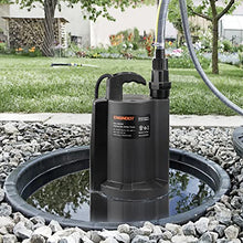 Load image into Gallery viewer, Sump Pump,1/3 HP 35.5 ft,2160GPH,ENGiNDOT Brushless Submersible Clean/Dirty, Capacitor,Automatical Resetting Thermal Protector,Capacitive Induction Mode,Corrosion Resistant,Home,Garden,Industrial
