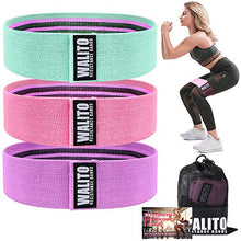 Load image into Gallery viewer, Walito Resistance Bands for Legs and Butt,Exercise Bands Set Booty Bands Hip Bands Wide Workout Bands Sports Fitness Bands Resistance Loops Band Anti Slip Elastic (Set 3)
