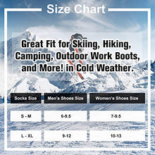 Load image into Gallery viewer, Busy Socks Winter Warm Thermal Socks for Men Women, Extra Thick Insulated Heated Crew Boot Socks for Extreme Cold Weather, 1 Pair Black, Medium