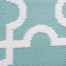Load image into Gallery viewer, DII Reversible Outdoor Lattice Woven Rug, 4x6 Ft, Aqua