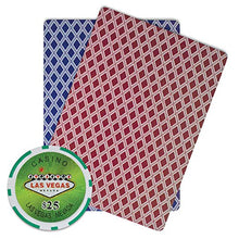 Load image into Gallery viewer, Brybelly Las Vegas Casino Poker Chip Heavyweight 14-Gram Clay Composite – Pack of 50 ($25 Green)
