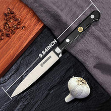 Load image into Gallery viewer, STEINBRÜCKE Utility Knife 5 inch - Kitchen Utility Knife Forged from German Stainless Steel 5Cr15Mov(HRC58), Full Tang, Razor Sharp Petty Knife with Ergonomic Handle for Home, Kitchen&Restaurant