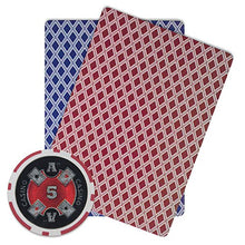 Load image into Gallery viewer, Brybelly Ace Casino Poker Chip Heavyweight 14-Gram Clay Composite – Pack of 50 ($5 Red)
