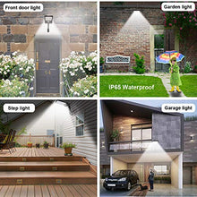 Load image into Gallery viewer, Solar Lights Outdoor with Remote,Aqonsie 180° Adjustable 56LED Solar Flood Light, Wireless Security Motion Sensor Lights Outdoor with 3 Lighting Modes for Backyard,Gutter,Garden,Front Door 4 Pack