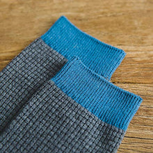 Load image into Gallery viewer, Men's 100% Cotton Knitted Socks Dress and Casual & Mens All-season Crew Socks Pack of 5