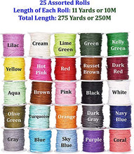 Load image into Gallery viewer, Mandala Crafts 1mm 109 Yards Jewelry Making Beading Crafting Macramé Waxed Cotton Cord Thread (Lilac)