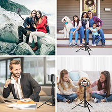 Load image into Gallery viewer, Selfie Stick Tripod, UBeesize 51" Extendable Tripod Stand with Bluetooth Remote for iPhone & Android Phone, Heavy Duty Aluminum, Lightweight