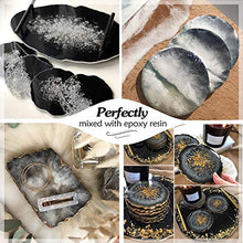 Load image into Gallery viewer, Black Mica Powder - 2.1 Ounces/ 60 Grams - Natural Epoxy Resin Dye –Mica Powder for Makeup, Epoxy Resin Art, Acrylic Paint, Fine Arts,Soap Making, Acrylic Nail