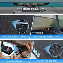 Load image into Gallery viewer, Novinter Soft Roof Rack Pads for Kayak/Canoe/Surfboard/SUP/Snowboard with 2 Tie Down Straps, 2 Tie Down Rope, 2 Quick Loop Strap, and Storage Bag