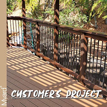 Load image into Gallery viewer, Myard 36 Inches Grooved Classic Hollow Round Aluminum Deck Balusters for Deck Railing Porch (50-Pack, Matte Black)