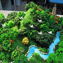 Load image into Gallery viewer, MOMOONNON 36 Pieces Model Trees 1.36-6 inch Mixed Model Tree Train Scenery Architecture Trees Fake Trees for DIY Crafts, Building Model, Scenery Landscape Natural Green