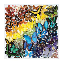 Load image into Gallery viewer, Galison Rainbow Butterflies Jigsaw Puzzle, 500 Pieces, 20”x20” – Features an Array of Butterflies in a Mesmerizing Rainbow of Color – Challenging, Perfect for Family Fun – Fun Indoor Activity, Multicolor