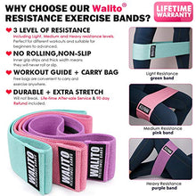 Load image into Gallery viewer, Walito Resistance Bands for Legs and Butt,Exercise Bands Set Booty Bands Hip Bands Wide Workout Bands Sports Fitness Bands Resistance Loops Band Anti Slip Elastic (Set 3)