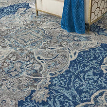 Load image into Gallery viewer, Nourison Persian Vintage 8' x 10' Bohemian Style Area Rug, Ivory/Turquoise 7'10"X9'10"