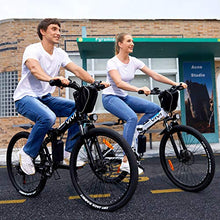 Load image into Gallery viewer, VIVI Electric Bike for Adults, Folding Electric Mountain Bicycle Adults 26 inch E-Bike 350W Motor Professional 21 Speed Gears with Removable 36V 10.4Ah Lithium-Ion Battery