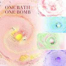 Load image into Gallery viewer, Aprilis Bath Bombs Gift Set, Organic & Natural Essential Oil Bath Bombs for Dry Skin Moisturizing, Handmade Fizzy Spa Bath Set, Perfect Christmas/Birthday Gift for Women and Kids, Pack of 8