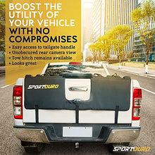 Load image into Gallery viewer, SPORTOURO Tailgate Bike Pads for Truck - 5-Bike Rack for Truck Tailgate Pad with PVC Top, Flannel Bottom, Zipper Pockets, Secure Combo Lockable Tailgate Covers for Trucks - Bike Blanket Tailgate
