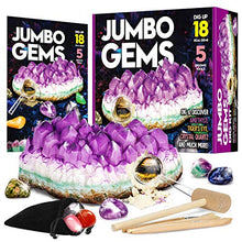 Load image into Gallery viewer, XXTOYS Jumbo Gems Dig Kit - Dig Up 18 Real Gemstones for Kids - Rocks and Minerals, Crystals Mining Science Kits Great Geology Archeology Gift for Boys & Girls Educational STEM Toys