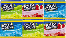 Load image into Gallery viewer, Jolly Rancher Gelatin: Green Apple, Watermelon, Blue Raspberry, Case of 6 Bundle (Original Version)