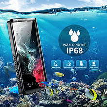 Load image into Gallery viewer, SPIDERCASE for Samsung Galaxy S22 Ultra Case, Waterproof Built-in Screen Protector Full Protection Heavy Duty Shockproof Anti-Scratched Rugged Case for Galaxy S22 Ultra 5G 6.8'' 2022 (Black)