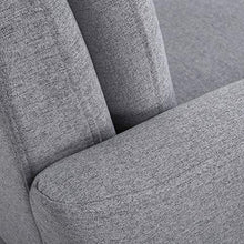 Load image into Gallery viewer, Lohoms Modern Accent Fabric Chair Single Sofa Comfy Upholstered Arm Chair Living Room Furniture Grey