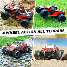 Load image into Gallery viewer, Upgraded Remote Control Car for Boys,GUOKAI 1:18 Scale Fast RC Cars All Terrain,High Speed 25MPH Rock Crawler RC Truck 4x4 Off Road Waterproof 2.4 GHz Control with Extra Shell and Battery 40+ min Run