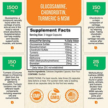 Load image into Gallery viewer, Glucosamine with Chondroitin Turmeric MSM, Triple Strength 2100mg, for Hip, Knee, Joint & Back Comfort - Made in USA - Joint Supplement with Boswellia & Bromelain. Non GMO - 120 Capsules