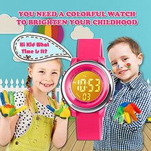 Load image into Gallery viewer, Kids Digital Sport Waterproof Watch for Girls Boys, Kid Sports Outdoor LED Electrical Watches with Luminous Alarm Stopwatch Child Wristwatch