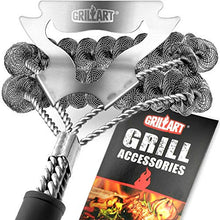 Load image into Gallery viewer, GRILLART Grill Brush and Scraper Bristle Free, 17-Inch Grill Cleaning Brush, Stainless Steel