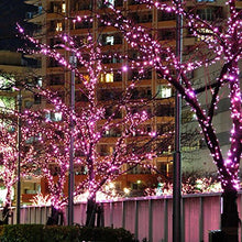 Load image into Gallery viewer, Fairy Lights Easter String Lights 33ft 100 LED with Memory Modes Controller, Extendable Outdoor Lights Decorations for Bedroom, Wedding, Christmas, Festival Party, Patio, Indoor and Outdoor (Pink)