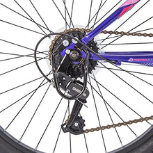 Load image into Gallery viewer, Huffy Hardtail Mountain Bike, Stone Mountain, 24 inch 21-Speed, Lightweight, Purple (74818)