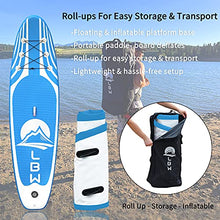 Load image into Gallery viewer, LBW Inflatable Stand Up Paddle Board SUP Paddleboard with Premium SUP Accessories & Waterproof Backpack, Adjustable 3 Pieces Paddle, Non-Slip Deck, Youth & Adult ISUP