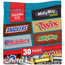 Load image into Gallery viewer, MARS Chocolate Favorites (SNICKERS, TWIX, 3 MUSKETEERS & MILKY WAY) Minis Size Candy Bars Assorted Variety Mix, 8.9 Ounce Bag (Packaging may vary)