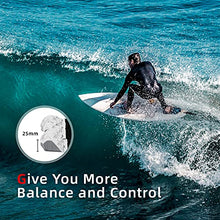 Load image into Gallery viewer, Abahub 3 Piece EVA Surfboard Deck Traction Pads with Kicker for Stomp Skimboards, Surf Boards, Funboard, Fish Board, White