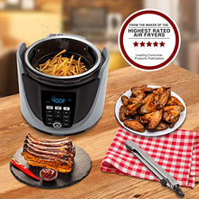 Load image into Gallery viewer, Nuwave Duet Pressure Cook and Air Fryer Combo Cook; Stainless Steel Pot & Rack; Non-Stick Air Fryer Basket; Steam, Sear, Saute, Slow Cook, Roast, Grill, Bake, Dehydrate, Pressure Cook & Air Fry