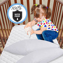Load image into Gallery viewer, PlushDeluxe Premium Pillow Protector 100% Waterproof Proof and Soft Cotton Terry (Set of 2) 10 Year Warranty (Standard)