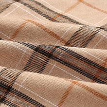 Load image into Gallery viewer, IDEALSANXUN Plaid Skirt for Womens High Waist Aline Pleated Midi Skirts (Khaki, Medium)