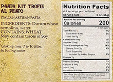 Load image into Gallery viewer, Authentic Gourmet Italian Food Gift, Artisan Pasta Kit with Trofie Pasta and Basil Pesto Sauce, Product of Italy, Gifting for Holiday, Birthday, Christmas, Thanksgiving, Mothers and Fathers Day, Get Well Gifts