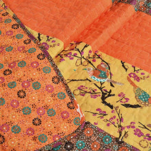 Load image into Gallery viewer, Lush Decor C19924P14-000, Tangerine Royal Empire Throw-Floral Stripe Reversible Design Blanket-60” x, 60 by 50-Inch